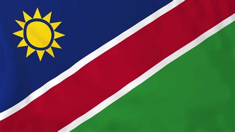 Namibian Flag In The Wind. Part Of A Series. Stock Footage Video 1894597 | Shutterstock