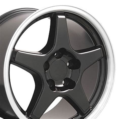 Corvette Wheels - CV01 Corvette ZR1 Wheels - Black 17 inch Corvette Rims