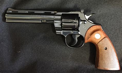 AS NEW COLT PYTHON 6" BLUE 357 MAGNUM - MADE 1977 - FINE ORIGINAL GUN