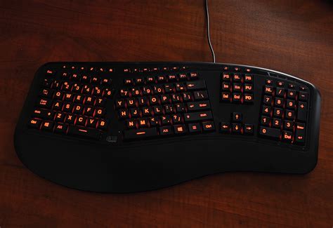 Ergonomic Backlit Gaming Keyboard @ Sharper Image