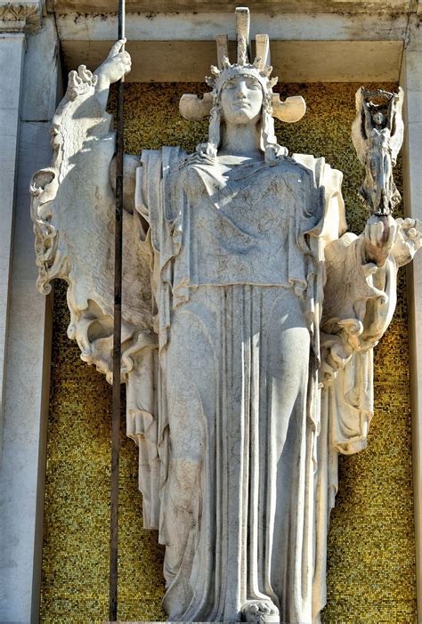 Goddess Roma Statue at Altare della Patria in Rome, Italy - Encircle Photos