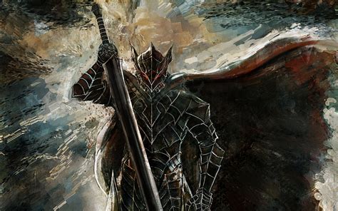 Armored character holding sword painting, Berserk, berserk armor, Guts HD wallpaper | Wallpaper ...