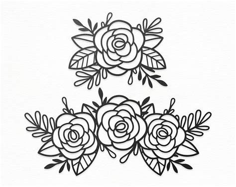 Free 233 Simple Flower Outline Svg SVG PNG EPS DXF File