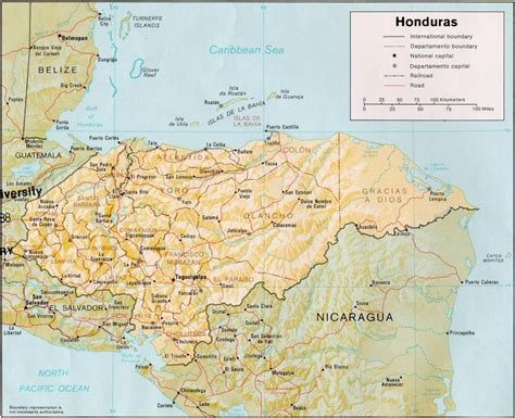 Map of roatan Honduras island - Roatan bay islands Honduras map (Central America - Americas)