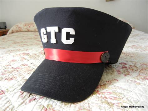 Frugal Homemaking: Railroad Conductor's Hat Tutorial