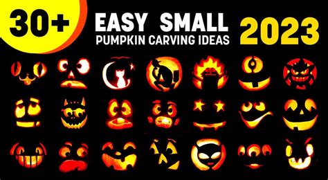 30+ Easy Small Pumpkin Carving Ideas 2023 For Kids - Designbolts