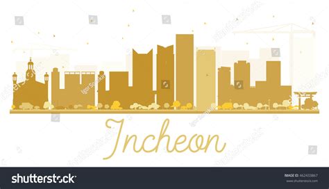 Incheon City Skyline Golden Silhouette Vector Stock Vector (Royalty Free) 462433867 | Shutterstock