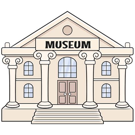 How to Draw a Museum - Really Easy Drawing Tutorial