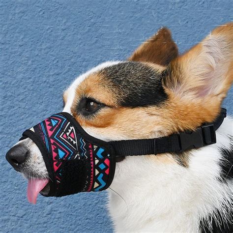 Handmade Blue Vintage Dog Muzzle for Small Medium Large Dogs Adjustable ...