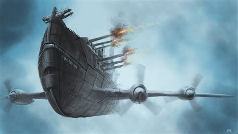 steampunk, Steampunk Airship, Propeller, Airships, Gun Wallpapers HD / Desktop and Mobile ...