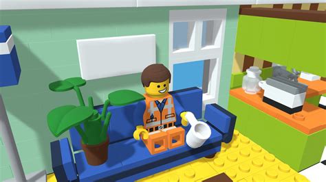 Lego Movie Emmet´s Apartment Interior - 3D model by coolers (@Coolers_) [74b48bc] - Sketchfab