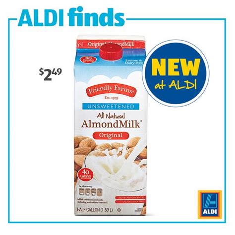 Aldi Unsweetened Vanilla Almond Milk Nutrition | Blog Dandk