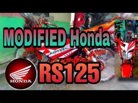 HONDA RS125 Transformation || Underbone modification - YouTube