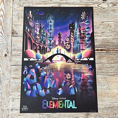 DISNEY D23 EXPO 2022 Exclusive Pixar Elemental Movie Poster 18.5 X 27 £ ...