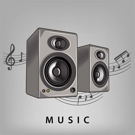 Music speaker icon. Cartoon illustration of music speaker vector 4901426 Vector Art at Vecteezy