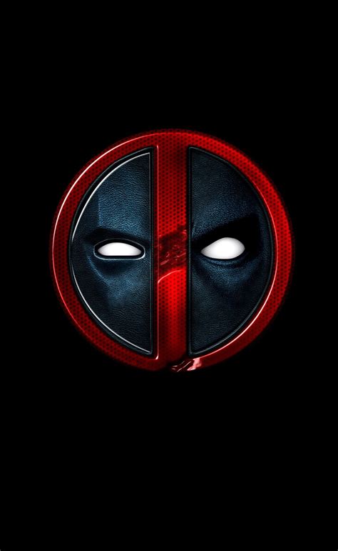 deadpool logo 4k wallpaper