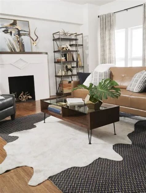 Cowhide Rug Living Room | Baci Living Room