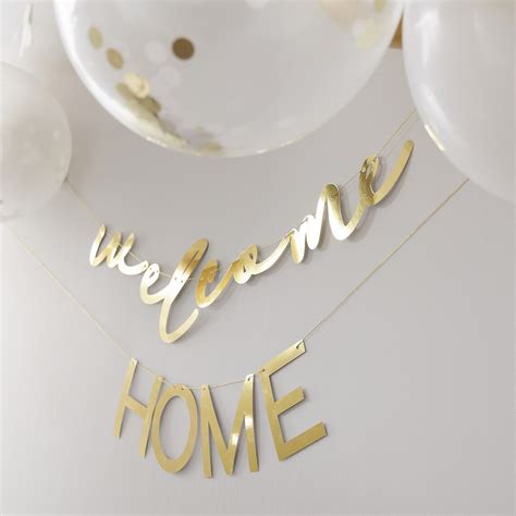 Welcome Home Bunting With Balloons Welcome Home Banner - Etsy