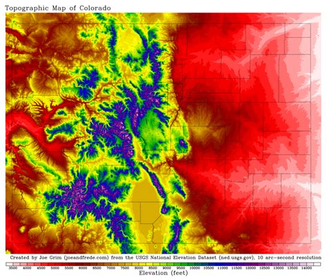 One of the better elevation maps I've seen of Colorado. Cross posted from /r/mapporn. : r/Colorado