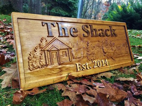 Personalized Cabin Sign Custom Wood Sign Rustic Cabin Decor Personalized Man Cave Sign ...