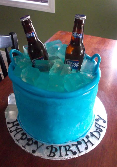 Beer Bucket Birthday Cake - CakeCentral.com