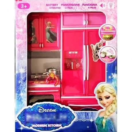 AENCI 2 Door Barbie Dream House Kitchen Set (Light & Sound) - Grace Basket