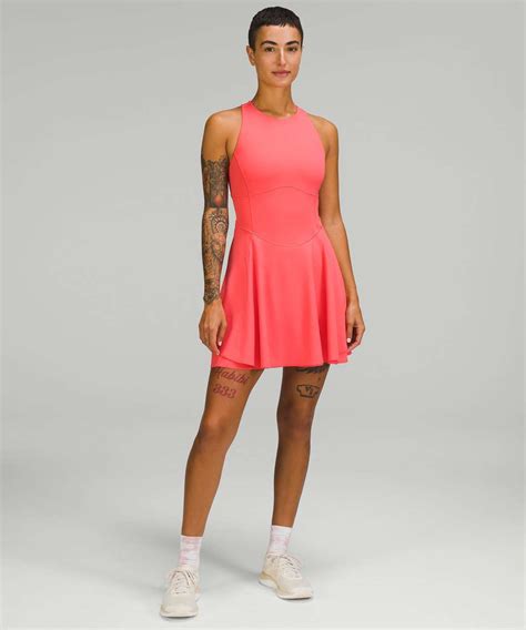 Lululemon Court Crush Tennis Dress - Pale Raspberry - lulu fanatics