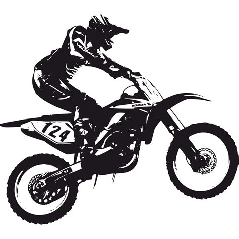 Dirt Bike Silhouette Clip Art at GetDrawings | Free download