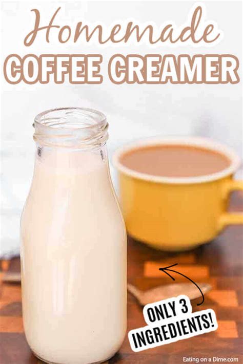 Homemade coffee creamer - creamy and delicious