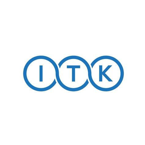 ITK letter logo design on white background. ITK creative initials letter logo concept. ITK ...