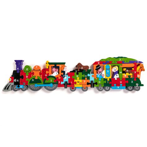 Alphabet Train - Wooden Jigsaw Puzzles | Alphabet Jigsaws