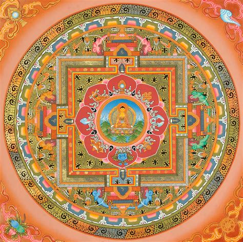 Fine Quality Buddha Mandala (Tibetan Buddhist)