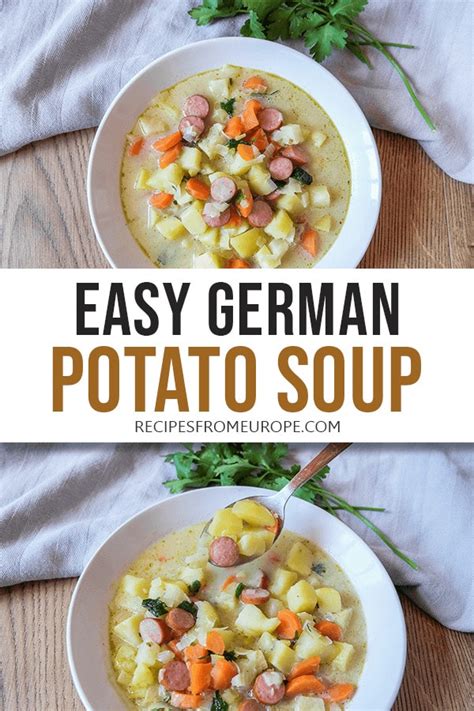 German Potato Soup Recipe (Kartoffelsuppe) - Recipes From Europe