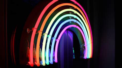 Wallpaper Neon lights, rainbow colors 3840x2160 UHD 4K Picture, Image