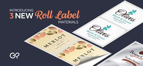 Introducing 3 NEW! Roll Label Materials – GotPrint Blog