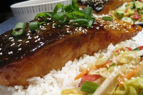 Honey Ginger Teriyaki Salmon Recipe - Food.com