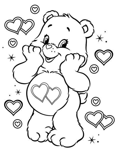 Care Bears Pictures Of Coloring Pages