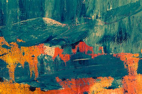 Teal and Orange Abstract Painting · Free Stock Photo