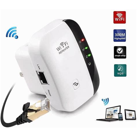 WiFi booster,2.4G Wireless Internet Booster for Home 300Mbps Superboost ...