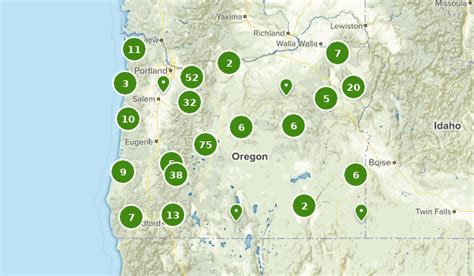 Map Oregon Campgrounds - Map Of Counties Around London