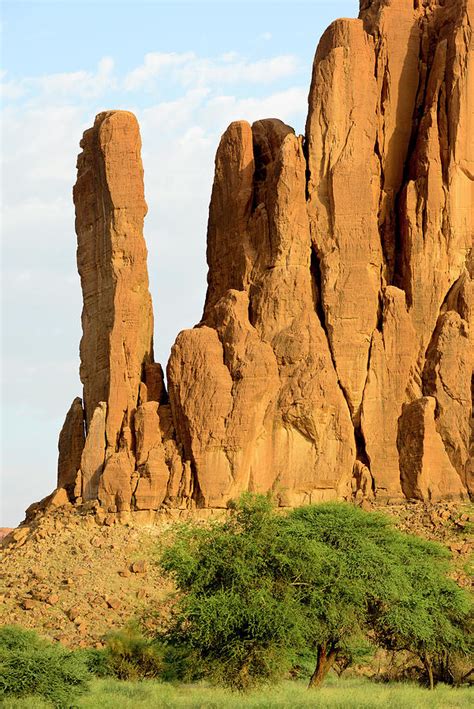 Sandstone Rock Formations In The Sahara Desert, Chad Photograph by Enrique Lopez-tapia ...