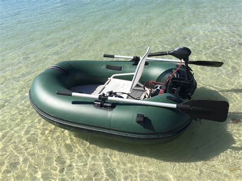 Portable MotoRaft Inflatable Fishing Boat.