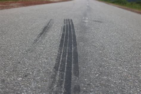 Tyre Marks Left by Road Racers Stock Image - Image of tyre, lines: 12946861