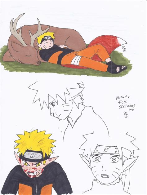 Naruto Fox Sketches 3 by swirlheart on DeviantArt