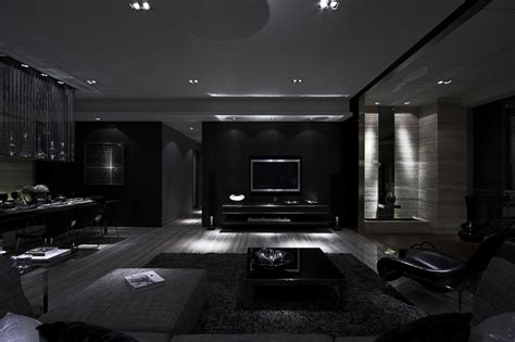 20+ All Black House Interior - HOMYHOMEE