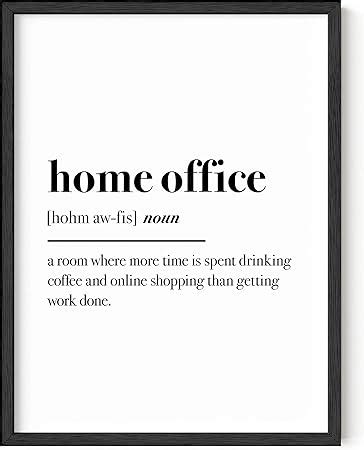 HAUS AND HUES Funny Quotes for Home Office Decor - Funny Home Decor & Office Wall Decor for ...