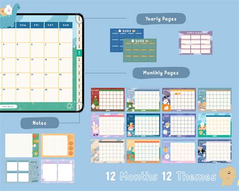 Cute Digital Planner Goodnotes Planner Ipad Planner - Etsy