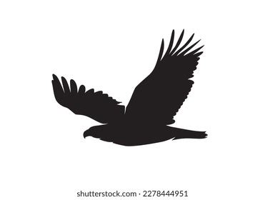 Bald Eagle Flight Silhouette Vector Isolated Stock Vector (Royalty Free) 2278444951 | Shutterstock