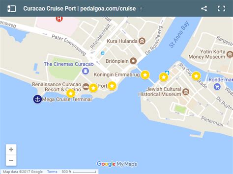 Curacao Cruise Ship Port Map