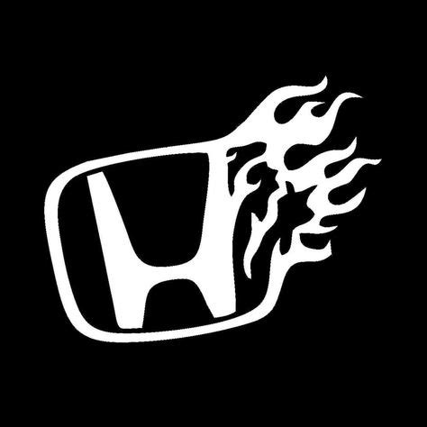 Honda on fire Logo Vinyl Decal Car Truck Window Sticker Motorcycle JDM Bumper | Car stickers ...